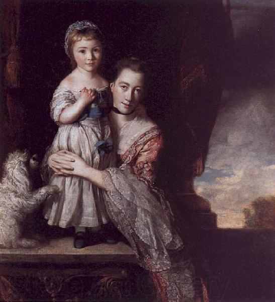 Sir Joshua Reynolds The Countess Spencer with her Daughter Georgina France oil painting art